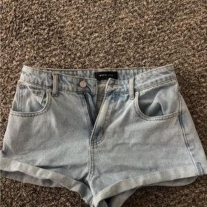 White Fox Boutique Light Wash Jean Shorts